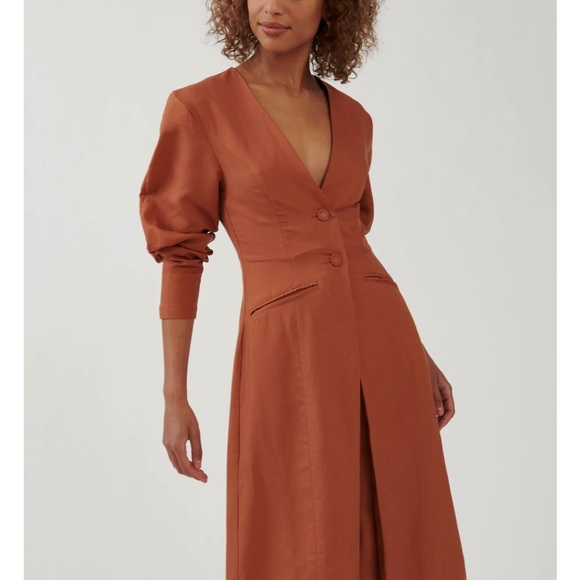 The Bright Side by Rocky Barnes Nomad Sierra Jumpsuit in Sierra Rust Size XS - Picture 4 of 7